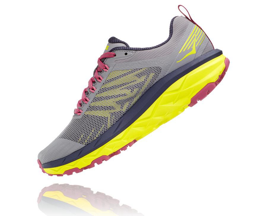 Hoka One One Womens Trail Shoes - Challenger ATR 5 - Grey - WDQM32481